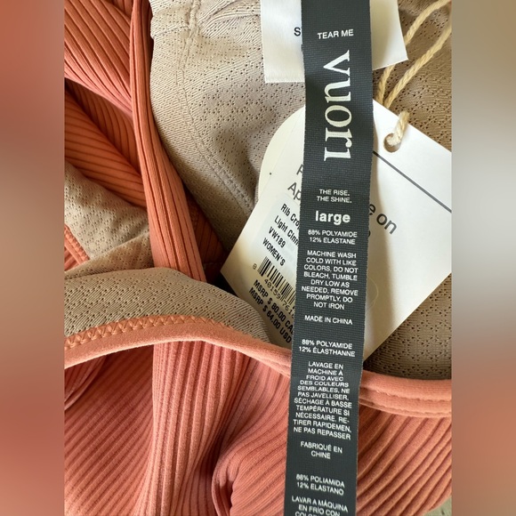 Vuori - Rib Crop Tank - Light Cinnamon - Picture 6 of 11